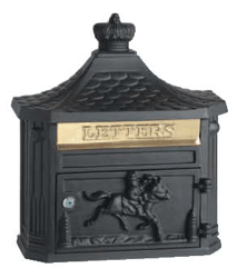 wall mounted cast aluminium post box